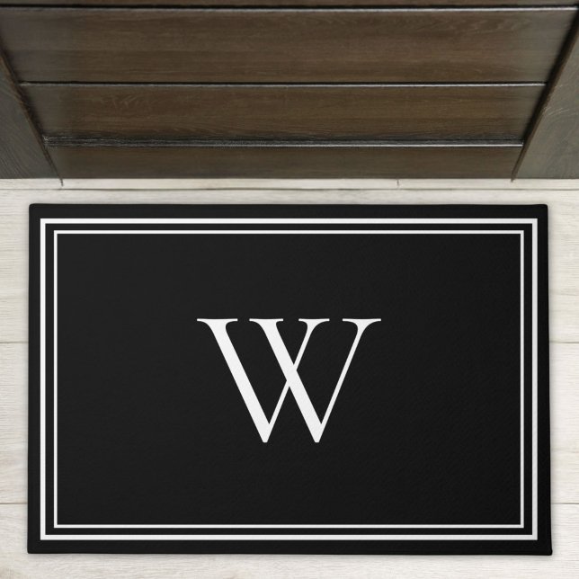 Personalised Classic Monogram Initial Name Outdoor Doormat (Creator Uploaded)