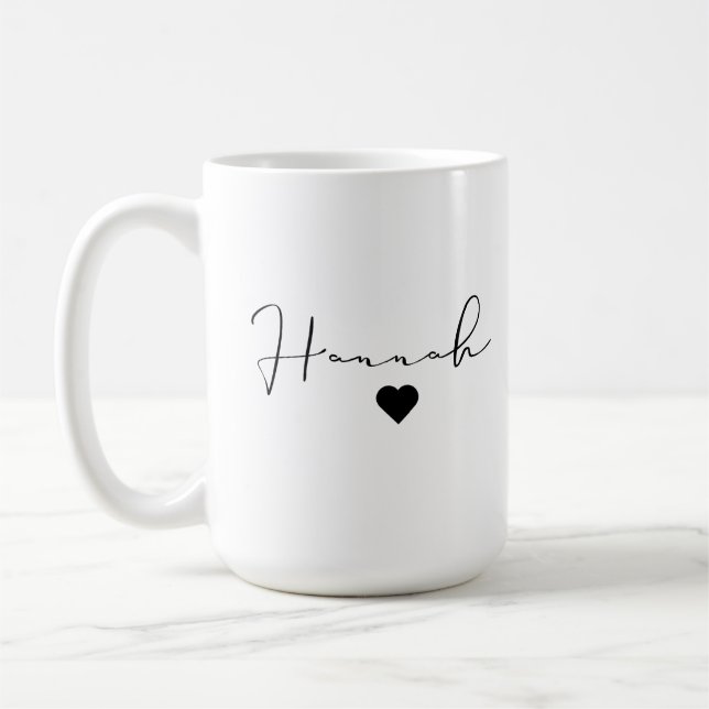 Personalised classic mug, custom name,. coffee mug (Left)