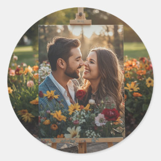 Personalised Classic Round Photo Sticker Label