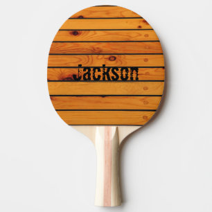 Personalised classic wooden sailboat shipdeck ping pong paddle