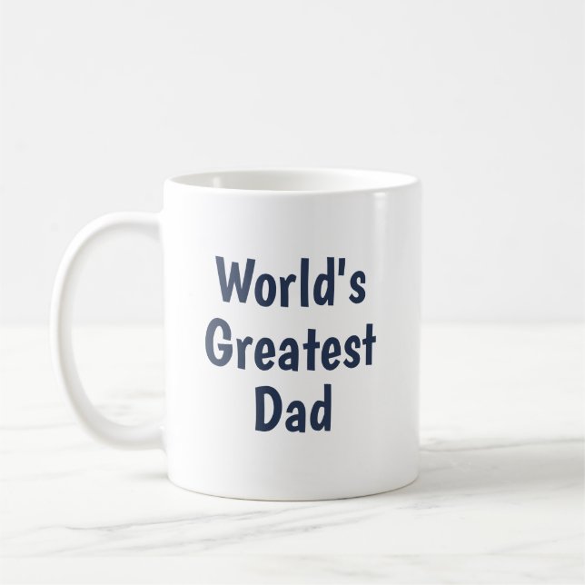 Personalised Classic World's Greatest Dad Mug (Left)