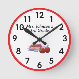 Personalised Classroom  Round Clock