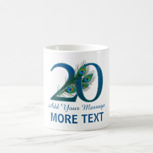 Personalised classy 20th birthday 20 mug