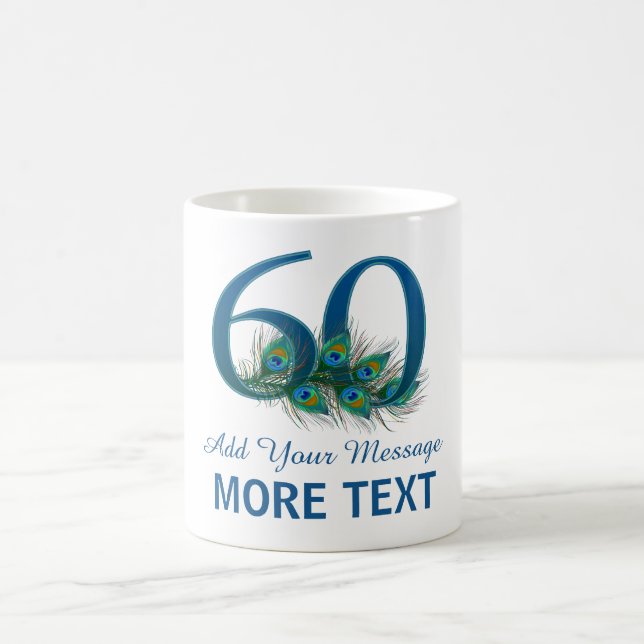 Personalised classy 60th birthday 60 mug (Center)