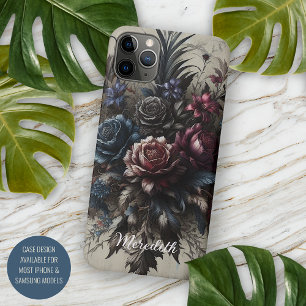 Personalised Classy Gothic Rose Floral Victorian iPhone 11 Pro Max Case