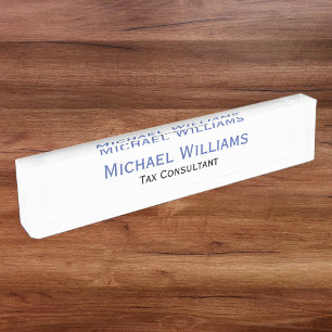 Personalised Classy Modern Executive Job Title Nameplate