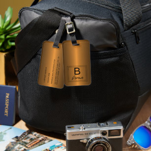 Personalised Classy Simple Minimalist Luggage Tag