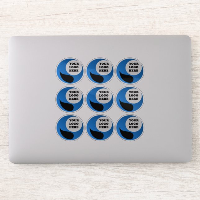 Personalised Clear Logo Stickers (Computer)