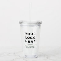 Personalised Clear Tumbler with Straw