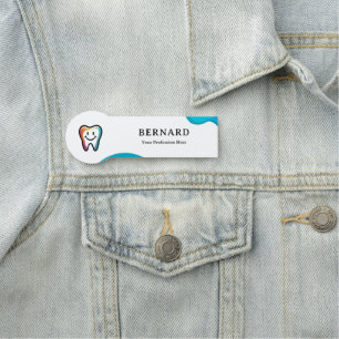 Personalised Clinic Employee Name & Logo Name Tag