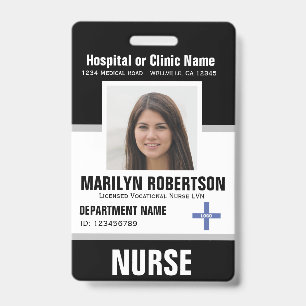 Personalised Clinic Hospital Employee Badge ID Badge