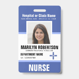 Personalised Clinic Hospital Employee ID Badge