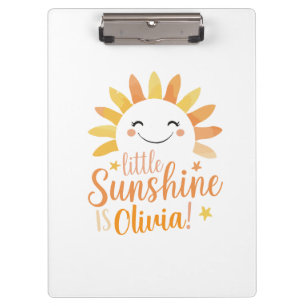 Personalised Clipboard –  "Little Sunshine"