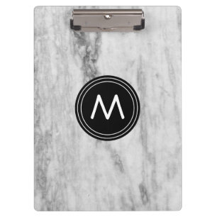 Personalised Clipboard Marble Pattern  Monogrammed