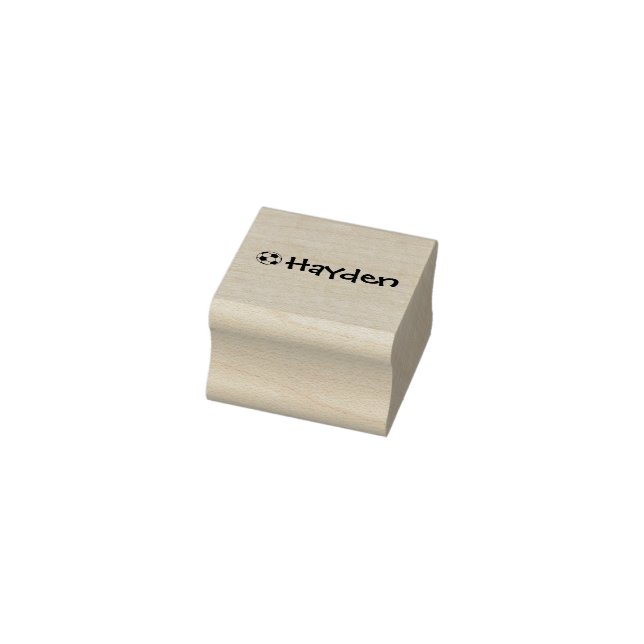 Personalised Clothing Soccer Rubber Stamp (Stamp)