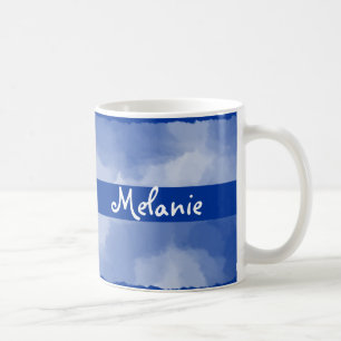 Personalised Cloud Background Mugs