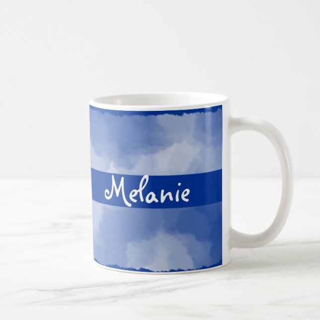 Personalised Cloud Background Mugs (Right)