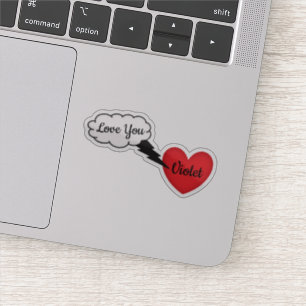 Personalised Cloud Lightning Heart