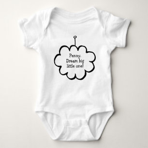 Personalised Cloud on a String Baby Bodysuit