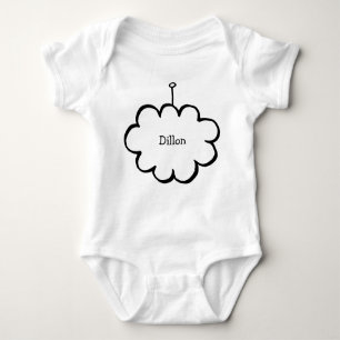 Personalised Cloud on a String Baby Bodysuit