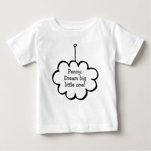 Personalised Cloud on a String Baby T-Shirt