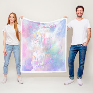 Personalised Clouds and Stars Nap Blanket
