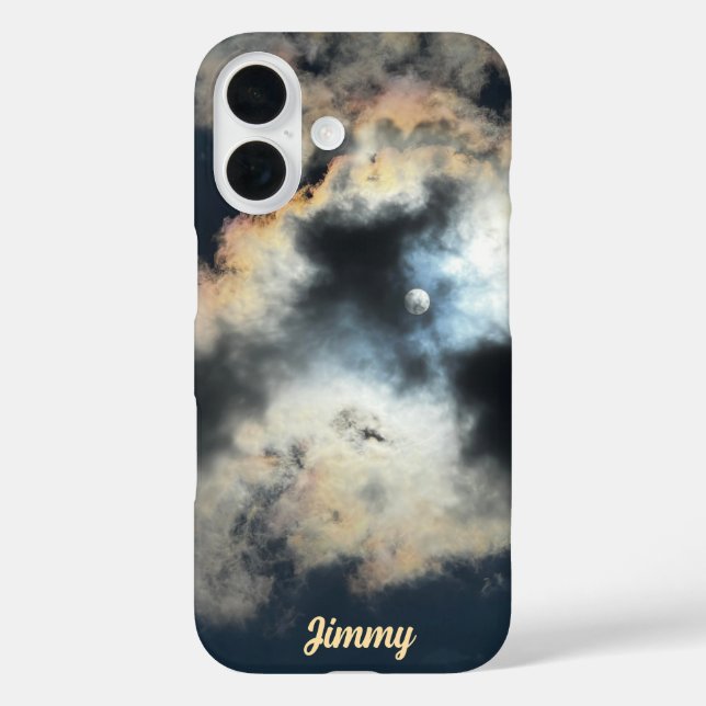 Personalised Cloudy Sky Sturdy Apple iPhone Case (Back)