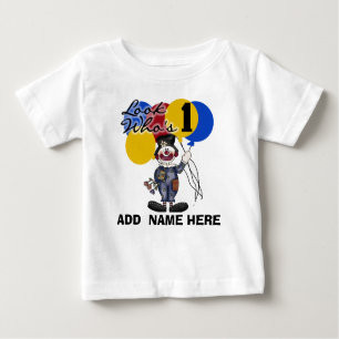 Personalised Clown 1st Birthday  Tshirt