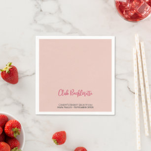 Personalised Club Bachelorette  Napkin