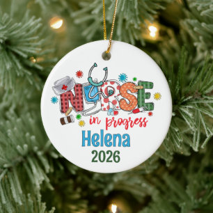 Personalised CNA, Certified Nurse Assistant Ceramic Ornament