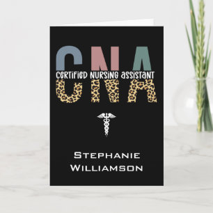 Personalised CNA Certified Nursing Assistant Card