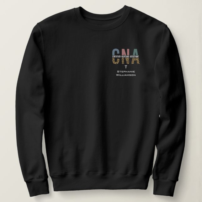 Personalised CNA Certified Nursing Assistant Sweatshirt (Design Front)