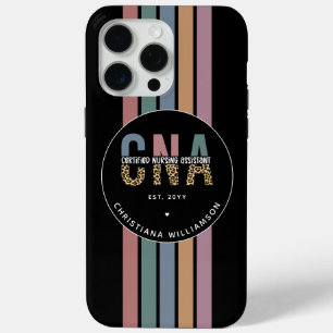 Personalised CNA Retro Certified Nursing Assistant iPhone 15 Pro Max Case