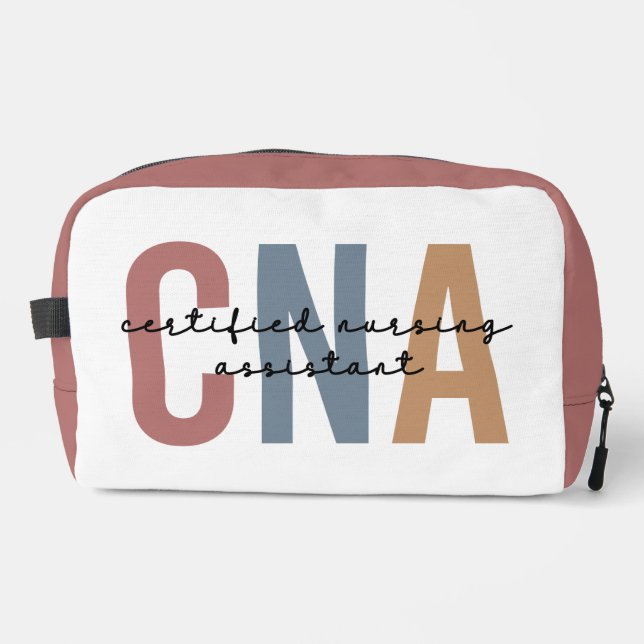 Personalised CNA Retro Certified Nursing Assistant Dopp Kit (Front)