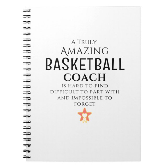 Personalised Coach Appreciation Notebook (Front)