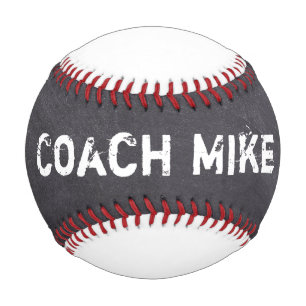 Personalised Coach Chalkboard Name Etching Baseball
