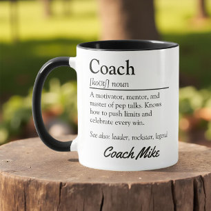 Personalised Coach Definition Appreciation Mug