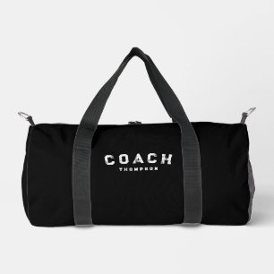 Personalised Coach Duffel Bag, Sports Coach Gift Duffle Bag