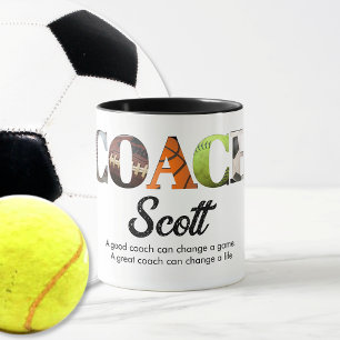Personalised Coach name players Mug