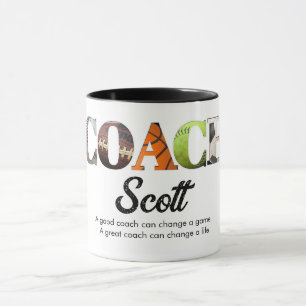 Personalised Coach name players  Mug