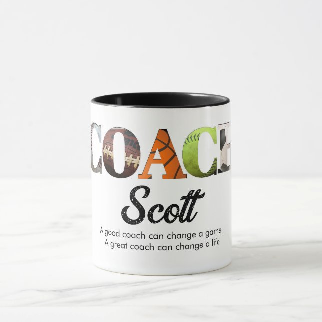 Personalised Coach name players  Mug (Center)
