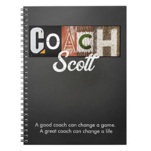 Personalised Coach name players  Notebook