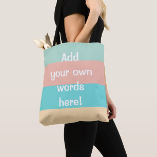 Personalised Coastal Stripes Tote Bag