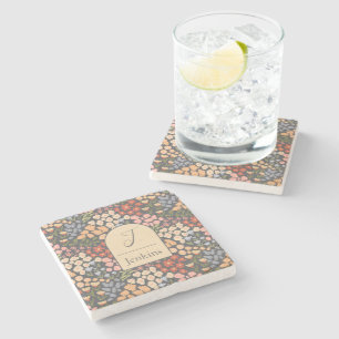 Personalised Coaster Set – Custom Name & Initial