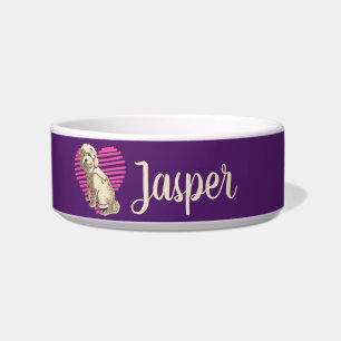 Personalised Cockapoo Dog Lover Custom Name Bowl