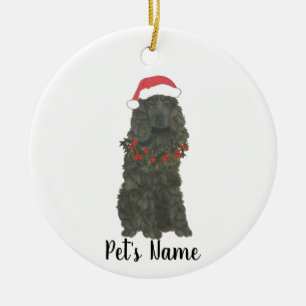 Personalised Cocker Spaniel (Black) Ceramic Ornament