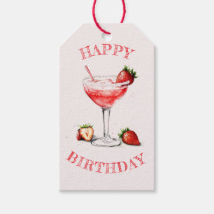 Personalised Cocktail Birthday Party Gift Tag
