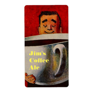 Personalised Coffee Beer Homebrew lager ale Label