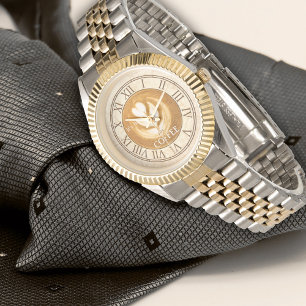 Personalised Coffee Cappuccino Vintage Watch