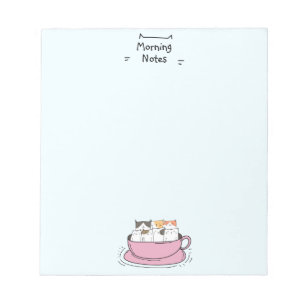 Personalised Coffee Cats Notepad